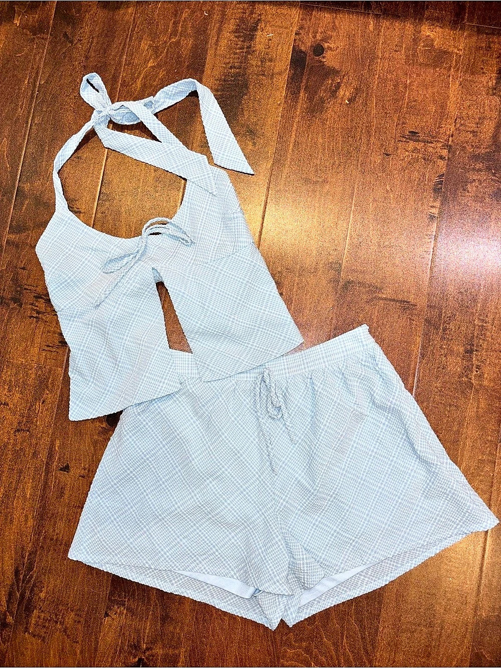 Princess Polly Blue Matching Set Size 2 Like New